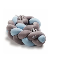 Бампер - косичка Twins 3-х прядна 220 см 2020-K3-220-04, blue