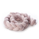 Бампер - косичка Twins 3-х прядна 220 см 2020-K3-220-24, powder pink, пудра