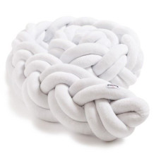 Бампер - косичка Twins 3-х прядна подвійна 120 см 2020-K3-2-120-01, white, білий