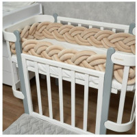 Бампер - косичка Twins 3-х прядна подвійна 240 см 2020K32-240-02, беж