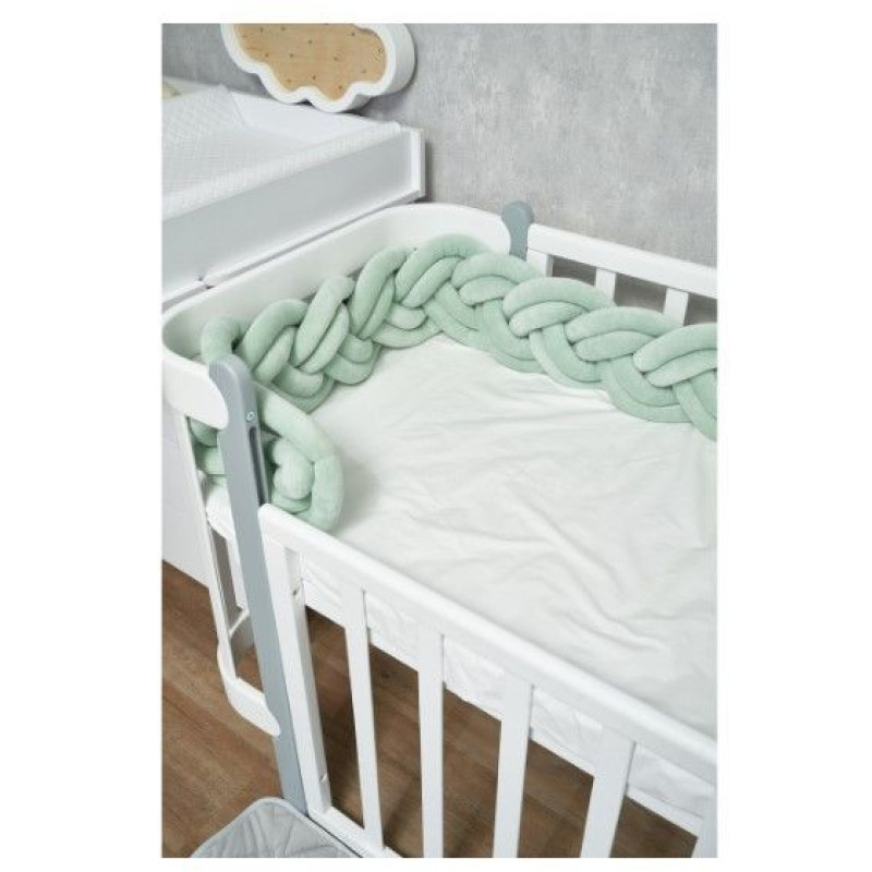 Бампер - косичка Twins 3-х прядна подвійна 260 см 2020K32-260-14, ментол