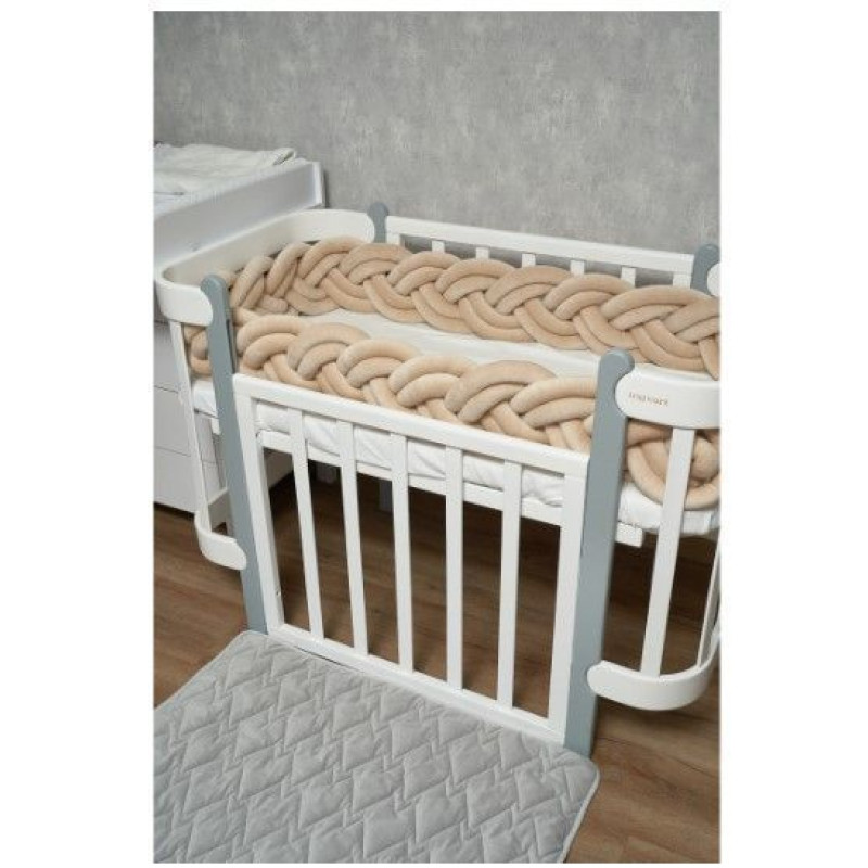 Бампер - косичка Twins 3-х прядна подвійна 300 см 2020K32-300-02, беж