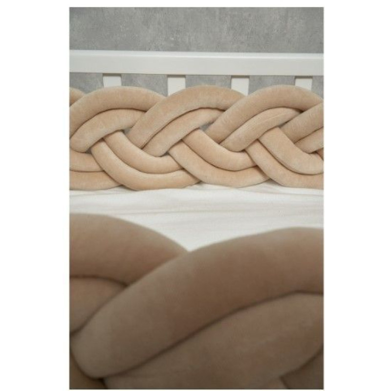 Бампер - косичка Twins 3-х прядна подвійна 300 см 2020K32-300-02, беж