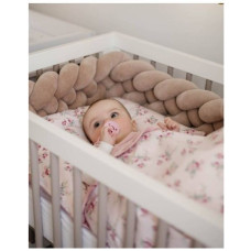 Бампер - косичка Twins 4-х прядна 200 см 2020-K4-200-201, latte, латте