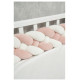 Бампер - косичка Twins 4-х прядна 200 см 2020-K4-200-24202, powder pink/ecru