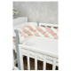 Бампер - косичка Twins 4-х прядна 200 см 2020-K4-200-24202, powder pink/ecru