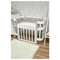 Бампер - косичка Twins 4-х прядна 240 см 2020-K4-240-010, grey, сірий