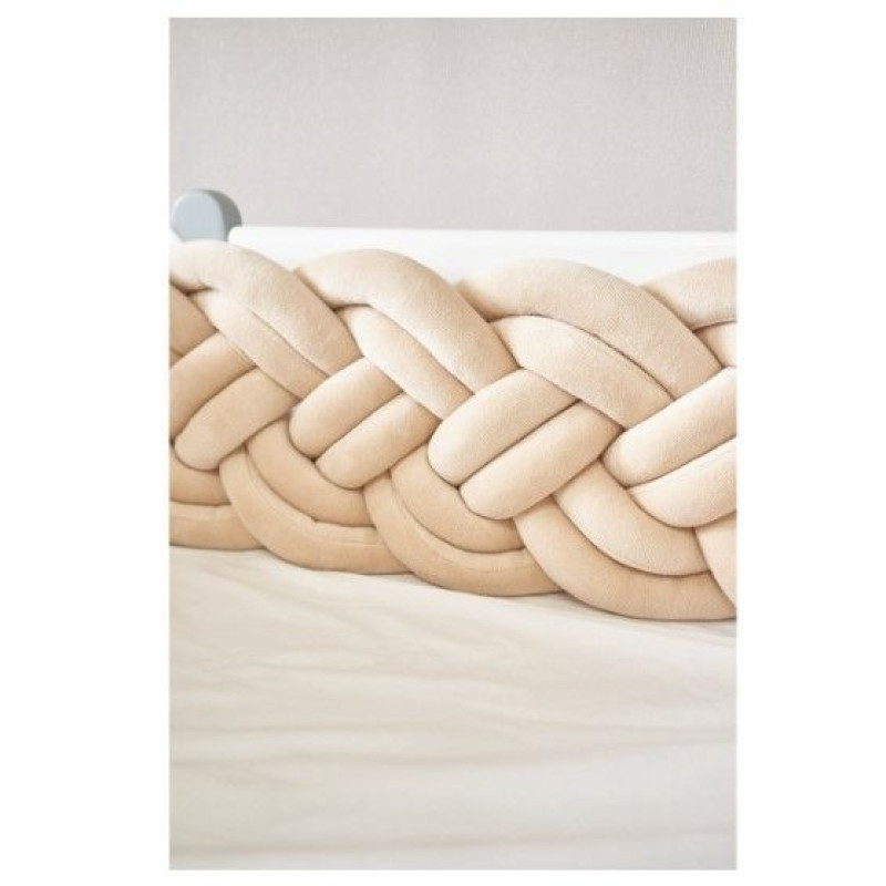 Бампер - косичка Twins 4-х прядна подвійна 240 см 2020-K4-2-240P-02, beige