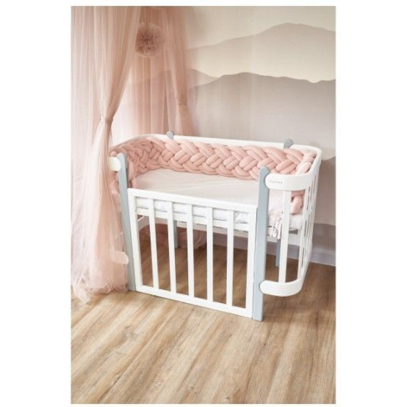 Бампер - косичка Twins 4-х прядна подвійна 240 см 2020-K4-2-240P-24, powder pink
