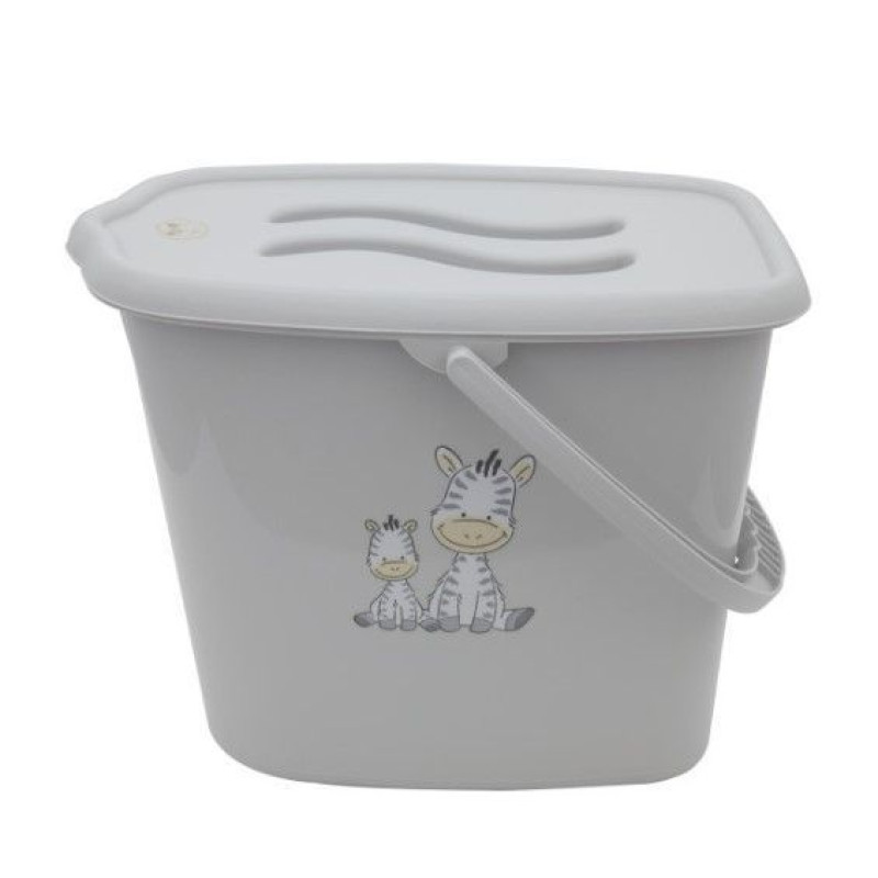Відерко для памперсів Maltex Zebra 6906_90, grey, сірий