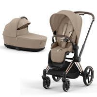 Коляска 2 в 1 Cybex Priam 4.0 Rose Gold Cozy beige