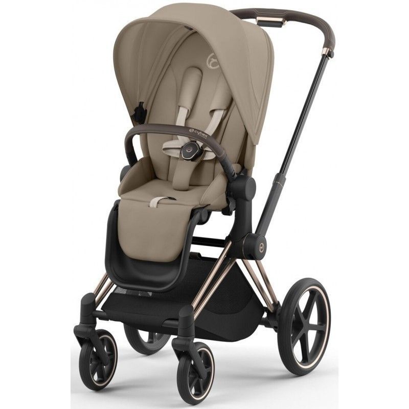Коляска 2 в 1 Cybex Priam 4.0 Rose Gold Cozy beige