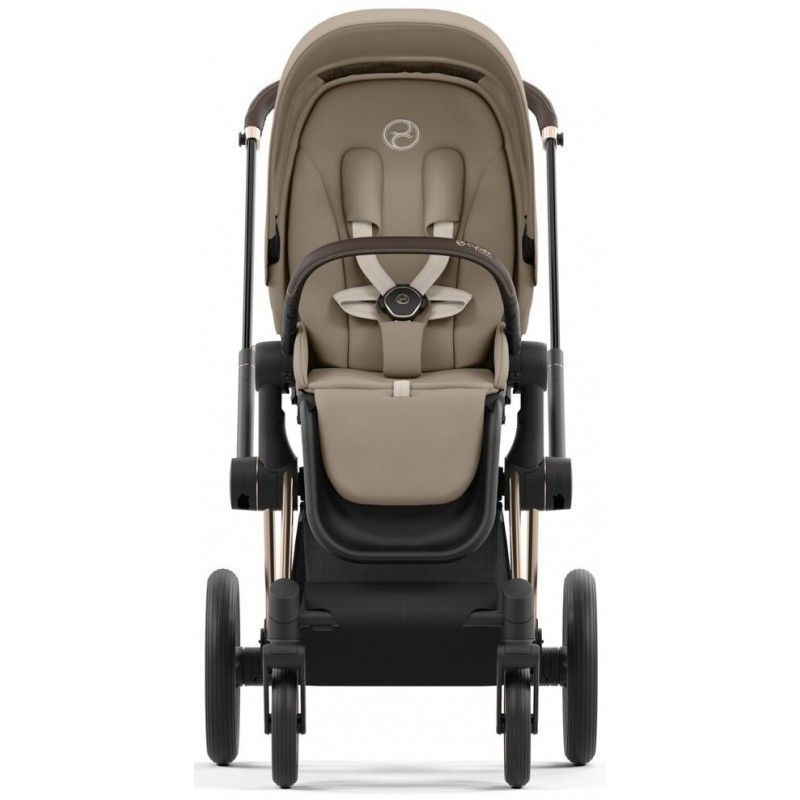Коляска 2 в 1 Cybex Priam 4.0 Rose Gold Cozy beige