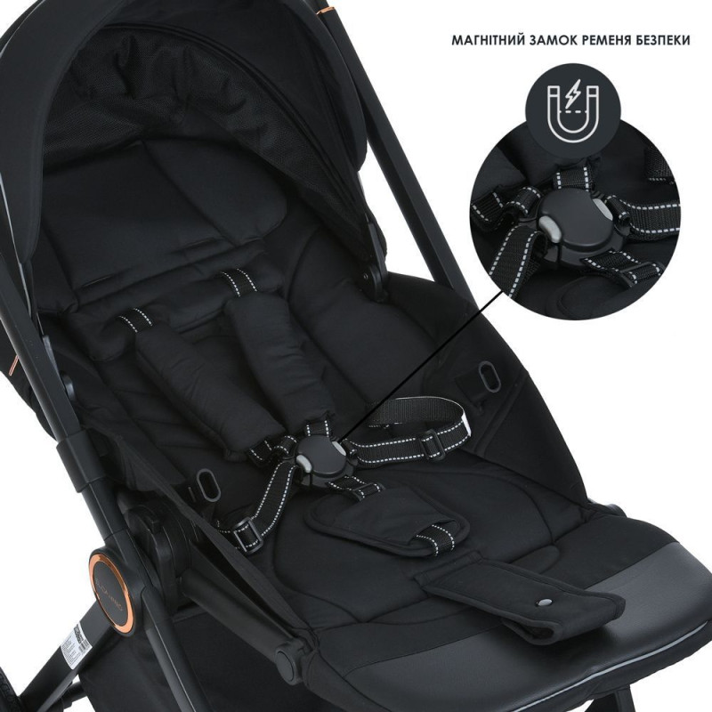 Дитяча коляска 2 в 1 ElCamino ME 1100-1 ERA Black Ink