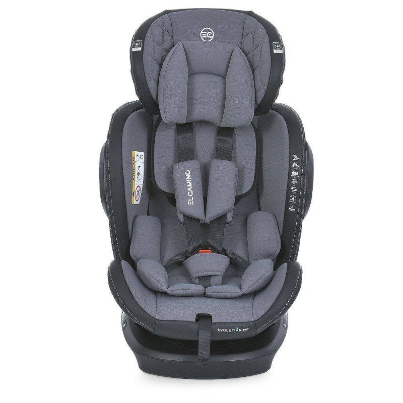 Автокрісло ElCamino ME 1045 EVOLUTION 2 360⁰ Melange Simply Gray