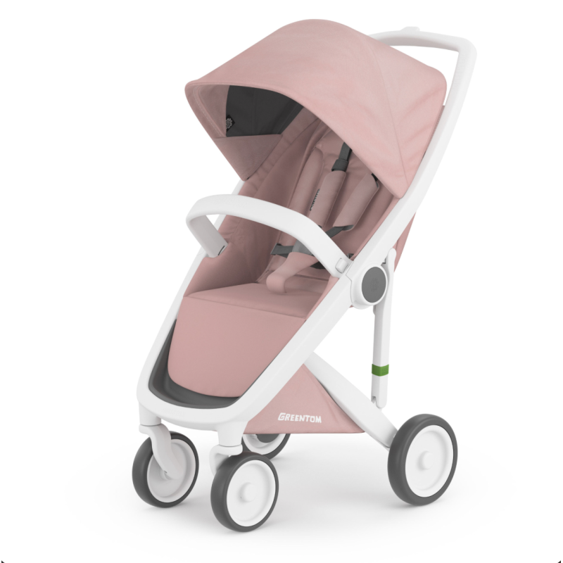 Дитяча прогулянкова коляска Greentom Upp Classic White / Blossom