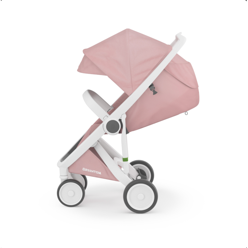 Дитяча прогулянкова коляска Greentom Upp Classic White / Blossom
