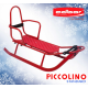 Санки Adbor Piccolino зі спинкою червоні