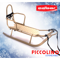 Санки Adbor Piccolino зі спинкою бежеві