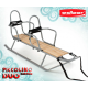 Санки для двійні Adbor Piccolino DUO зі спинкою срібні