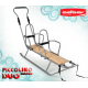 Санки для двійні Adbor Piccolino DUO зі спинкою срібні
