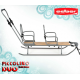 Санки для двійні Adbor Piccolino DUO зі спинкою срібні