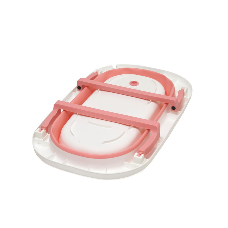 Складна силіконова ванна Twins Bass Plus Pink