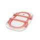 Складна силіконова ванна Twins Bass Plus Pink