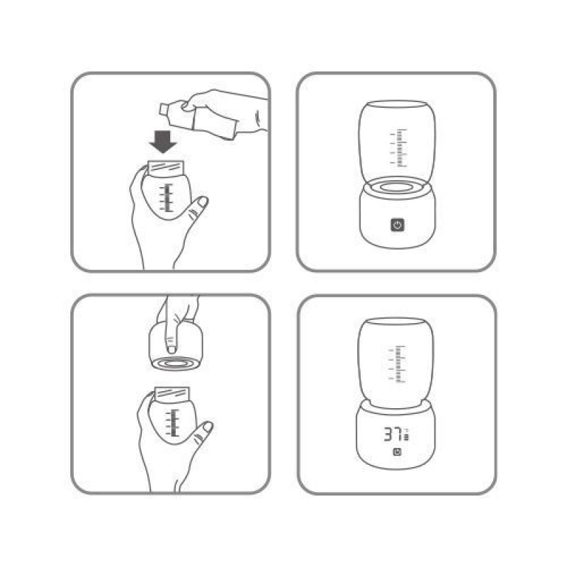 Підігрівач дитячих пляшечок портативний Babyono з акумулятором USB-C