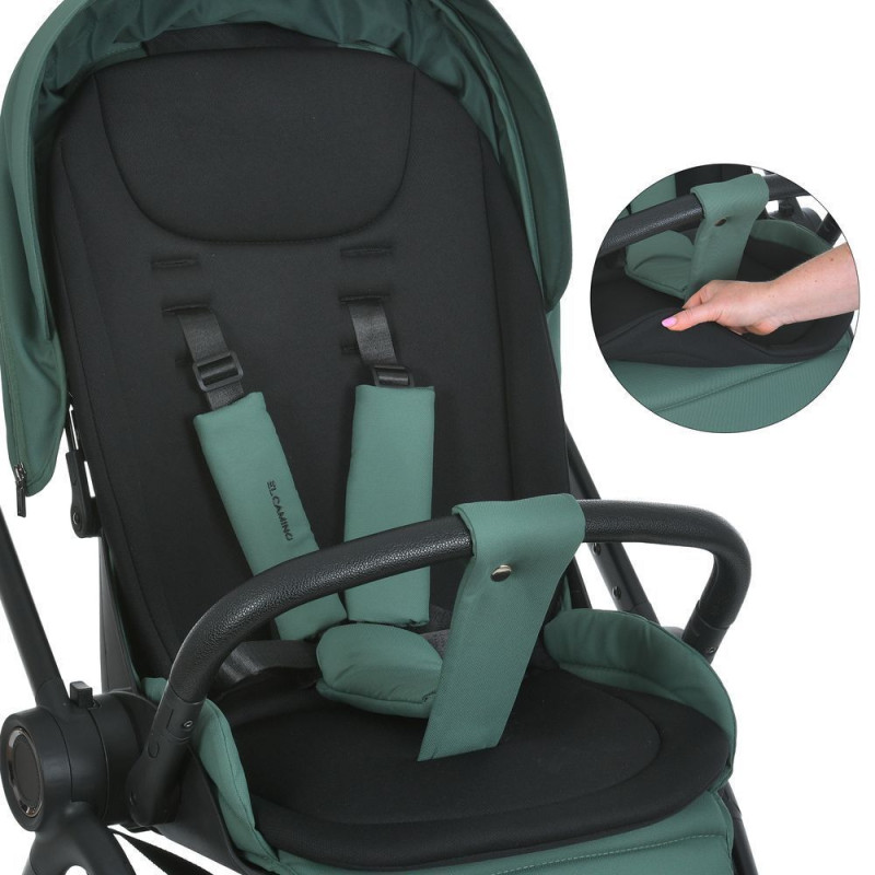 Коляска дитяча ElCamino ME 1191 CHLOE Smoke Green