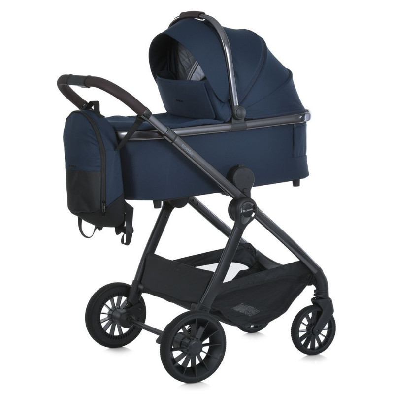 Коляска універсальна 2в1 ElCamino ME 1183 RIVIERA Iris Blue