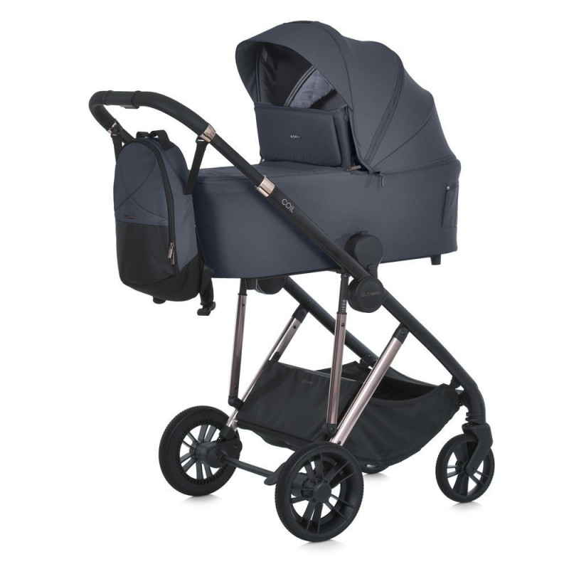 Коляска універсальна 2в1 ElCamino ME 1190 COIL Asphalt Gray