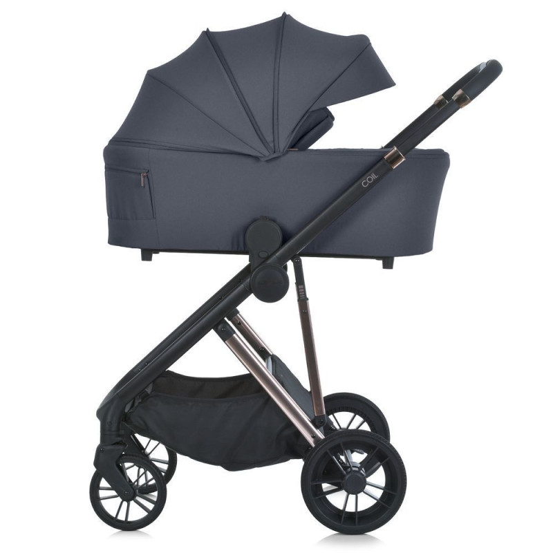 Коляска універсальна 2в1 ElCamino ME 1190 COIL Asphalt Gray