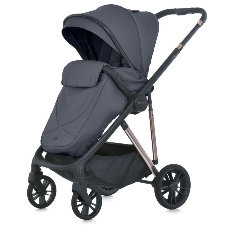 Коляска універсальна 2в1 ElCamino ME 1190 COIL Asphalt Gray