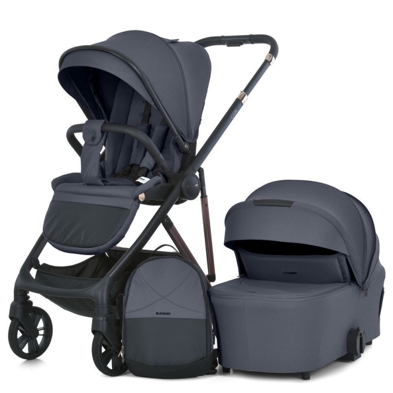 Коляска універсальна 2в1 ElCamino ME 1190 COIL Asphalt Gray