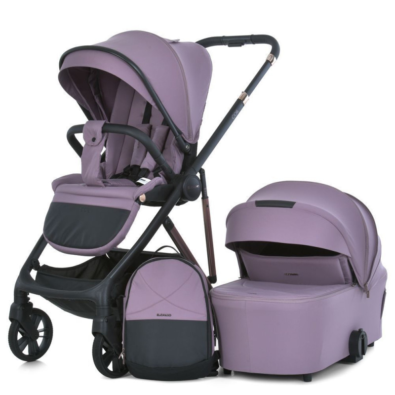 Коляска універсальна 2в1 ElCamino ME 1190 COIL Grape Pink