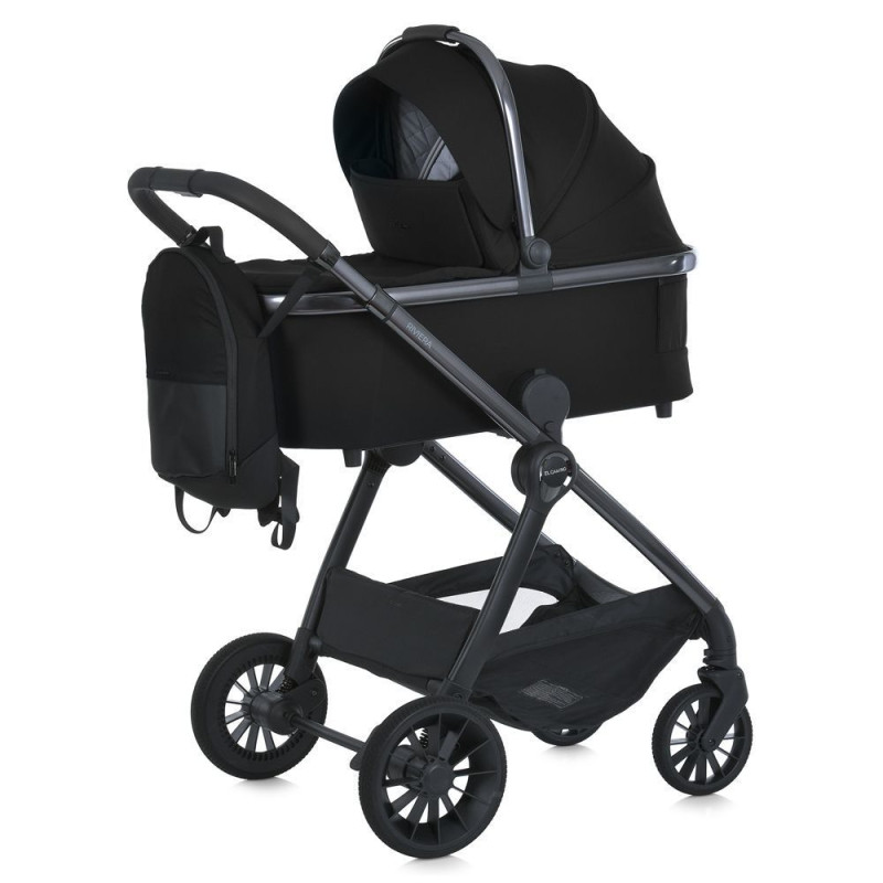 Коляска універсальна 2в1 ElCamino ME 1183 RIVIERA Jet Black