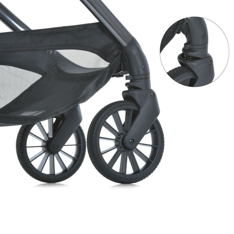 Коляска універсальна 2в1 ElCamino ME 1183 RIVIERA Jet Black