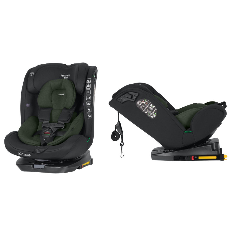 Автокрісло CARRELLO Asteroid i-Size CRL-17001 Hunter Green 40-150см ISOFIX, поворот /1/