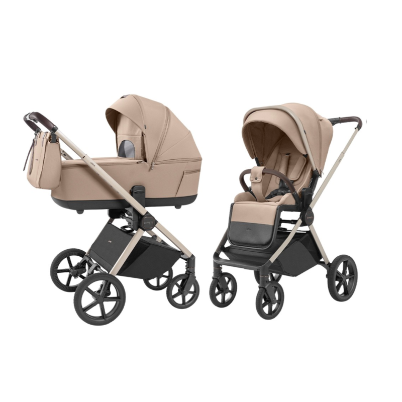 Коляска універсальна CARRELLO Ultra CRL-6527 2в1 Floral Beige /1/
