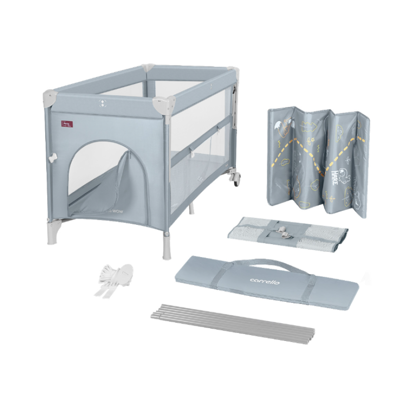 Манеж CARRELLO Porta CRL-18103 Ash Grey со вторым дном /1/ MOQ