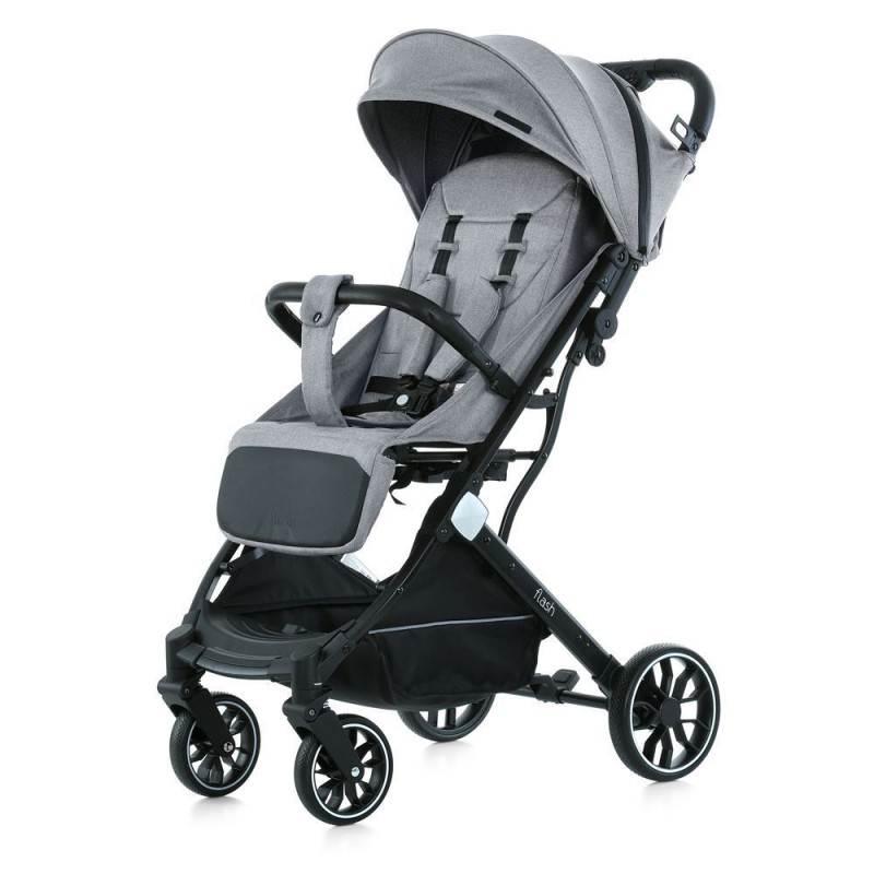 Коляска дитяча Bambi M 5727-1 FLASH Silver Gray
