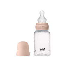 Дитяча пластикова пляшечка BIBS Baby Bottle Round Silicone 150 мл Slow Flow Blush (повільний потік)