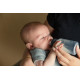 Дитяча пластикова пляшечка BIBS Baby Bottle Round Silicone 150 мл Slow Flow Ivory (повільний потік)