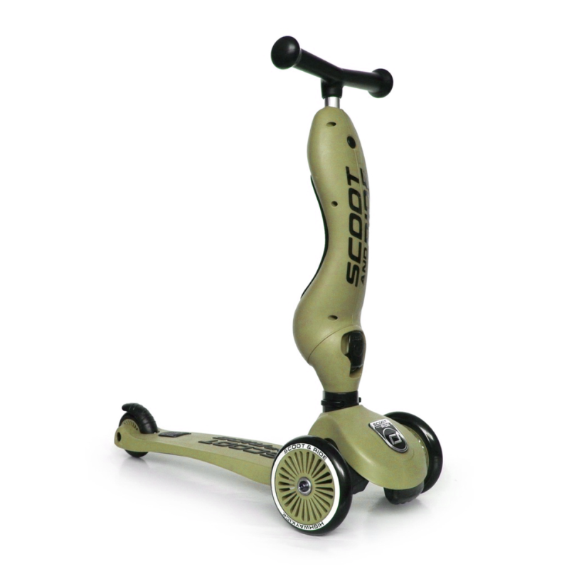 Самокат Scoot and Ride серії Highwaykick-1 оливковий, 1-5 років