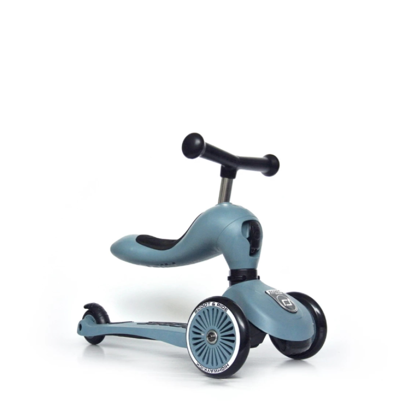Самокат Scoot and Ride серії Highwaykick-1 сіро-синій, 1-5 років (Steel)