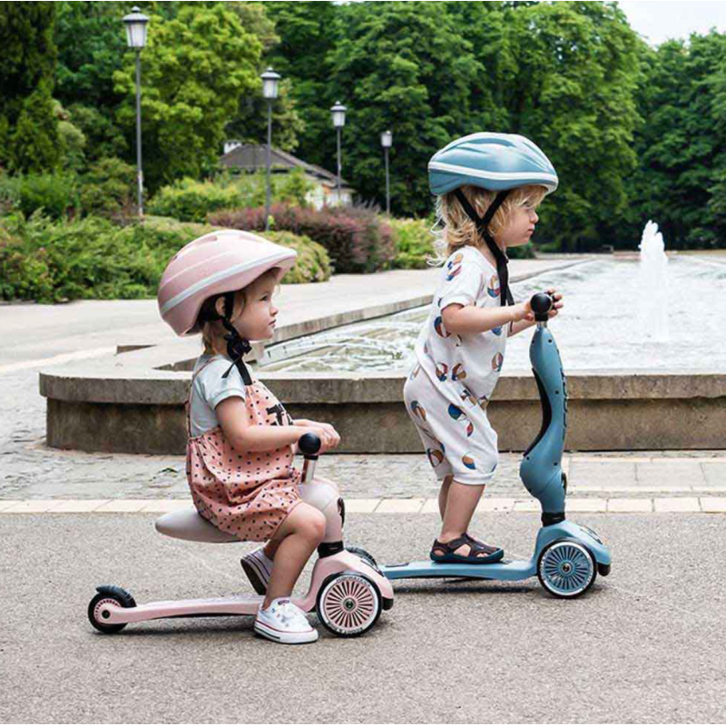 Самокат Scoot and Ride серії Highwaykick-1 сіро-синій, 1-5 років (Steel)