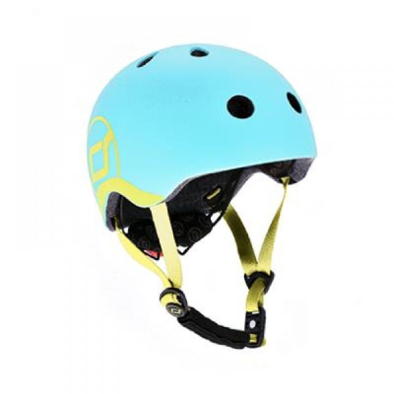 Шолом захисний дитячий Scoot and Ride, лохина, з ліхтариком, 45-51см