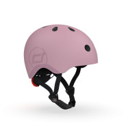 Шолом захисний дитячий Scoot and Ride, пастельно-рожевий, з ліхтариком, 45-51см