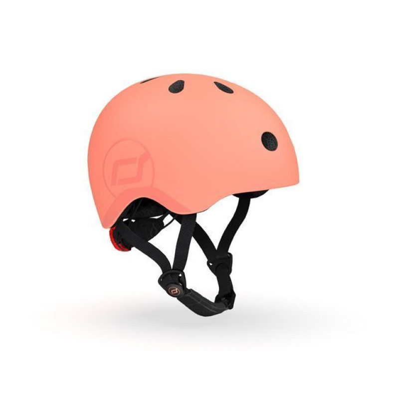 Шолом захисний дитячий Scoot and Ride, персик, з ліхтариком, 45-51см
